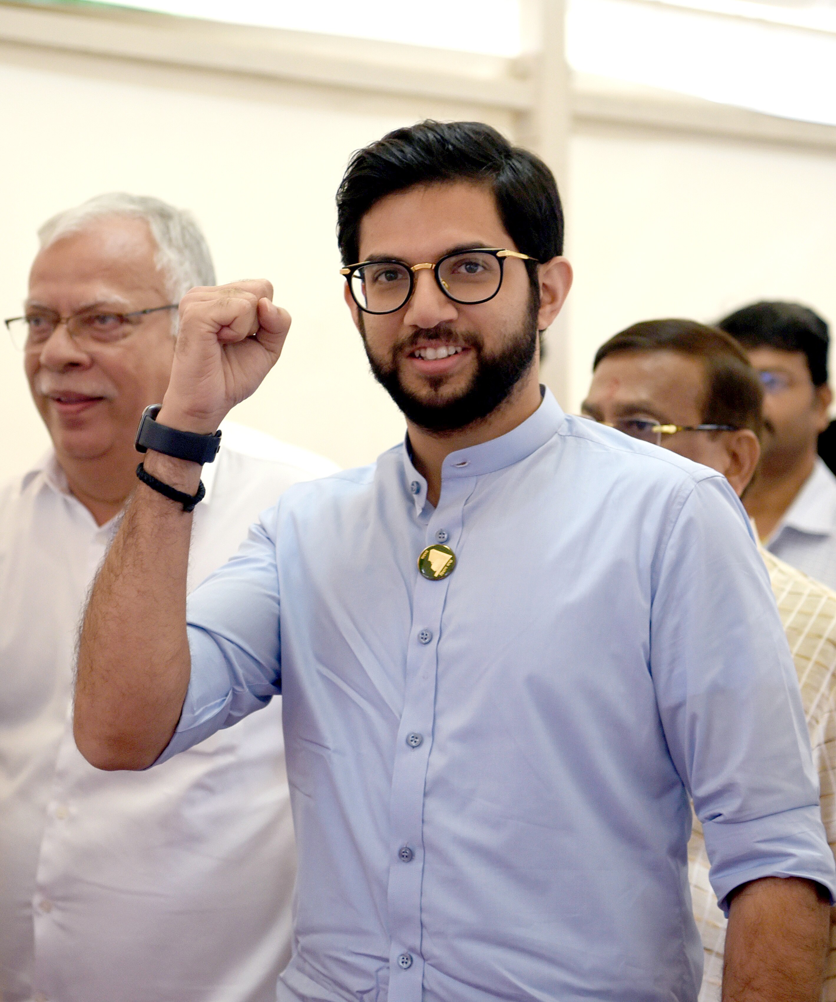 Shiv Sena leader and former Maharashtra minister Aaditya Thackeray arrives to attend the first day of the state assembly monsoon session, at Vidhan Sabha, in Mumbai on Wednesday. (ANI Photo/Rahul Singh) Shiv Sena leader and former Maharashtra minister Aaditya Thackeray arrives to attend the first day of the state assembly monsoon session, at Vidhan Sabha, in Mumbai on Wednesday. (ANI Photo/Rahul Singh)