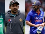 Babar Azam; Sarfaraz Ahmed; Rohit Sharma(AP/PTI) Babar Azam; Sarfaraz Ahmed; Rohit Sharma(AP/PTI)