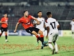 Odisha FC's Pedro Martín in action against NorthEast United at Durand Cup