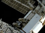 The cosmonauts managed to install cameras on the European Space Agency's new robot arm before the trouble cropped up.(Video grab/ AP)