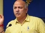 File photo of Delhi deputy chief minister Manish Sisodia addressing a press conference.(HT ) File photo of Delhi deputy chief minister Manish Sisodia addressing a press conference.(HT )