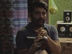 Kapil Sharma in a still from the film Zwigato. Kapil Sharma in a still from the film Zwigato.