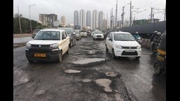The spot where the Andheri couple died on Wednesday (Vijay Bate/HT Photo) The spot where the Andheri couple died on Wednesday (Vijay Bate/HT Photo)
