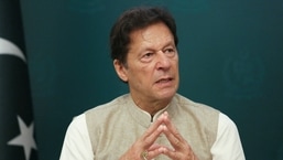 FILE PHOTO: Pakistan's former Prime Minister Imran Khan during an interview.