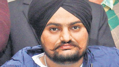Bathinda,India–February 03,2022:Shubhdeep Singh Sidhu Musewala during election campaign at Khiva Kalan village in Mansa constituency,Punjab,on Thursday, February 03,2022.(Photo by Sanjeev Kumar/Hindustan Times) Bathinda,India–February 03,2022:Shubhdeep Singh Sidhu Musewala during election campaign at Khiva Kalan village in Mansa constituency,Punjab,on Thursday, February 03,2022.(Photo by Sanjeev Kumar/Hindustan Times)