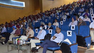 The symposium on “Transforming the Green Revolution Hub of India: Innovations in Crop Breeding, Resource Management & Policy” concluded at PAU in Ludhiana. (Harvinder Singh/HT) The symposium on “Transforming the Green Revolution Hub of India: Innovations in Crop Breeding, Resource Management & Policy” concluded at PAU in Ludhiana. (Harvinder Singh/HT)