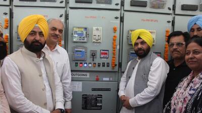 The sub-station inaugurated by the power minister in Gehlewal village of Ludhiana has been constructed at a cost of  ₹4-crore (HT PHOTO)
