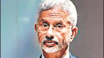**EDS: TWITTER IMAGE POSTED BY @DrSJaishankar ON THURSDAY, AUG. 18, 2022** Bangkok: External Affairs Minister S. Jaishankar addresses during an event at Chulalongkorn University, in Bangkok. (PTI Photo) (PTI08_18_2022_000166B) (PTI)