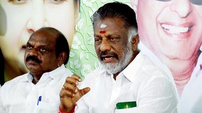 AIADMK leader O Panneerselvam. (ANI) AIADMK leader O Panneerselvam. (ANI)