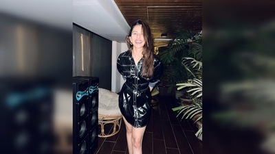 Rakul Preet teamed her dress with ankle boots and minimal jewellery from Fasaana Jewels. (Instagram/@rakulpreet) Rakul Preet teamed her dress with ankle boots and minimal jewellery from Fasaana Jewels. (Instagram/@rakulpreet)
