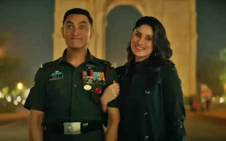 Aamir Khan and Kareena Kapoor in a still from Laal Singh Chaddha. Aamir Khan and Kareena Kapoor in a still from Laal Singh Chaddha.