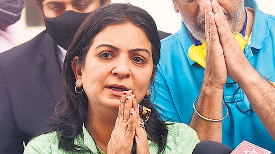 Niddhi Kukreja, mother of Jhanvi Kukreja HT Archives