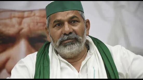 Rakesh Tikait. (HT PHOTO) Rakesh Tikait. (HT PHOTO)