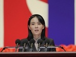 File photo of Kim Yo Jong, the sister of North Korea's leader Kim Jong Un, speaking at the National Emergency Prevention General Meeting in Pyongyang. File photo of Kim Yo Jong, the sister of North Korea's leader Kim Jong Un, speaking at the National Emergency Prevention General Meeting in Pyongyang.