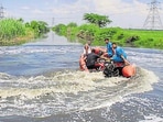 SDRF personnel during the search and rescue operation for the seven-year-old boy. (PTI) SDRF personnel during the search and rescue operation for the seven-year-old boy. (PTI)