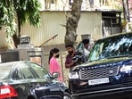 Katrina Kaif and Vicky Kaushal spotted outside a clinic in Mumbai. See their pictures here. (Varinder Chawla)