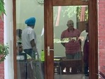 Delhi deputy CM Manish Sisodia at his residence during a Central Bureau of Investigation (CBI) raid in connection with alleged irregularities in Delhi Excise Policy, in New Delhi, Friday, August 19, 2022. (ANI Photo) Delhi deputy CM Manish Sisodia at his residence during a Central Bureau of Investigation (CBI) raid in connection with alleged irregularities in Delhi Excise Policy, in New Delhi, Friday, August 19, 2022. (ANI Photo)