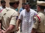BJP MLA T Raja Singh from Telanagana's Goshamahal constituency taken into preventive custody on Friday, August 19, 2022. (ANI Photo)