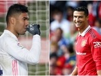 Casemiro and Cristiano Ronaldo