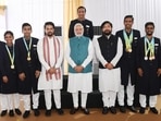Sreeja Akula and the rest of India's TT contingent from CWG 2022(Dream Sports Foundation)