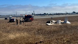 Two planes collided in Northern California while trying to land at a local airport and at least two of the three occupants were killed.