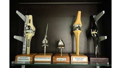 A view inside Joint Replacement Museum in Ahmedabad, Gujarat. The non-profit Indian Society of Hip and Knee Surgeons opened India’s first arthroplasty museum this year. Some 200 exhibits, dating from the 1970s onward, chart how the field has evolved. Drop in to learn about complicated case studies and best practices. (Picture courtesy: Joint Replacement Museum) A view inside Joint Replacement Museum in Ahmedabad, Gujarat. The non-profit Indian Society of Hip and Knee Surgeons opened India’s first arthroplasty museum this year. Some 200 exhibits, dating from the 1970s onward, chart how the field has evolved. Drop in to learn about complicated case studies and best practices. (Picture courtesy: Joint Replacement Museum)