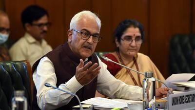 Union home secretary Ajay Kumar Bhalla got yet another extension on Friday. (ANI)
