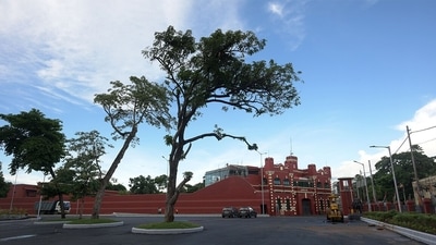 A view of the Independence Museum in Alipore, West Bengal. The 15.2-acre facility just outside Kolkata opened in 1906 as Alipore Jail. This is where Jawaharlal Nehru was imprisoned for 85 days in 1934. More than 50 others were hanged here. Areas where British-era inmates once spun khadi on charkhas have been preserved, as have the torture chambers and watchtowers. Ten artists from the state have painted freedom-movement-themed murals on some of the structures. (Samir Jana / HT Photo) A view of the Independence Museum in Alipore, West Bengal. The 15.2-acre facility just outside Kolkata opened in 1906 as Alipore Jail. This is where Jawaharlal Nehru was imprisoned for 85 days in 1934. More than 50 others were hanged here. Areas where British-era inmates once spun khadi on charkhas have been preserved, as have the torture chambers and watchtowers. Ten artists from the state have painted freedom-movement-themed murals on some of the structures. (Samir Jana / HT Photo)