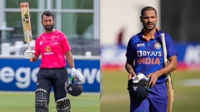 Cheteshwar Pujara; Shikhar Dhawan Cheteshwar Pujara; Shikhar Dhawan