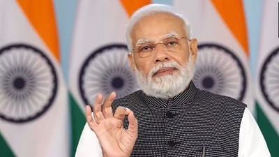 Prime Minister Narendra Modi addressing the 'Har Ghar Jal' event. (ANI) Prime Minister Narendra Modi addressing the 'Har Ghar Jal' event. (ANI)