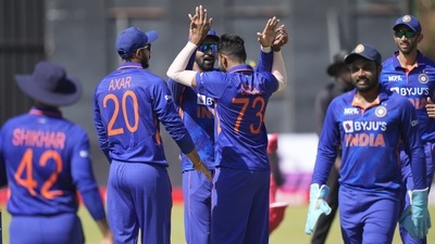 Team India players in action. (AP) Team India players in action. (AP)