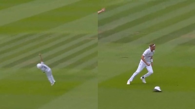 Broad pulled off a stunner to dismiss Rabada (England Cricket Twitter) Broad pulled off a stunner to dismiss Rabada (England Cricket Twitter)