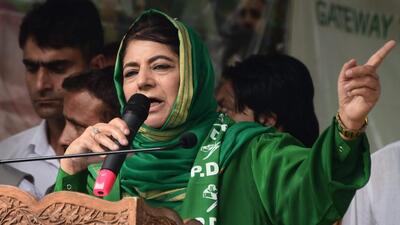 PDP chief Mehbooba Mufti. (Waseem Andrabi/ HT Photo) PDP chief Mehbooba Mufti. (Waseem Andrabi/ HT Photo)