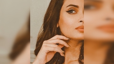 Diana Penty teamed her look with a black jacket which she left it hanging on her arms. (Instagram/@dianapenty) Diana Penty teamed her look with a black jacket which she left it hanging on her arms. (Instagram/@dianapenty)
