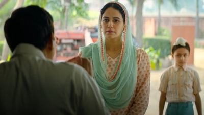 Mona Singh in a still from Laal Singh Chaddha. Mona Singh in a still from Laal Singh Chaddha. 