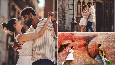 Nayanthara and Vignesh Shivan in Valencia.