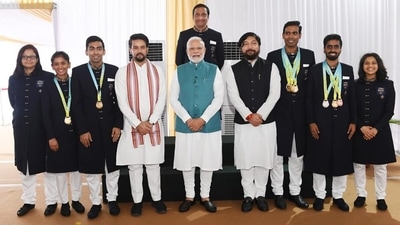 Sreeja Akula and the rest of India's TT contingent from CWG 2022 (Dream Sports Foundation) Sreeja Akula and the rest of India's TT contingent from CWG 2022 (Dream Sports Foundation)