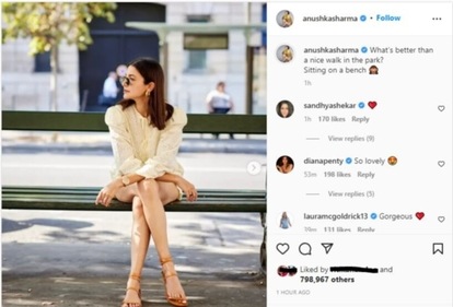 Anushka posted the photos as she welcomed the weekend.