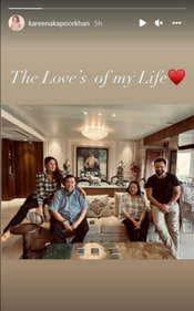 Kareena Kapoor shares a picture with Saif Ali Khan, Randhir Kapoor, Babita.