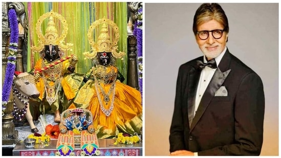 Taking to Twitter, Amitabh Bachchan shared a video from one of his films where he can be seen breaking the Dahi Handi, which he captioned in Hindi, "Ala re Ala Govinda Ala." Sharing another post, he wrote in Hindi, "Janmashtami mangalmai ho."(Instagram/@amitabhbachchan)