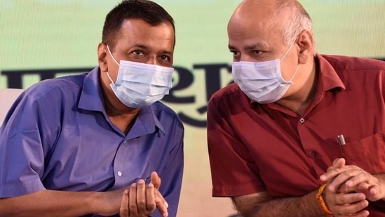 A file photo of Delhi CM Arvind Kejriwal and deputy CM Manish Sisodia. (PTI)