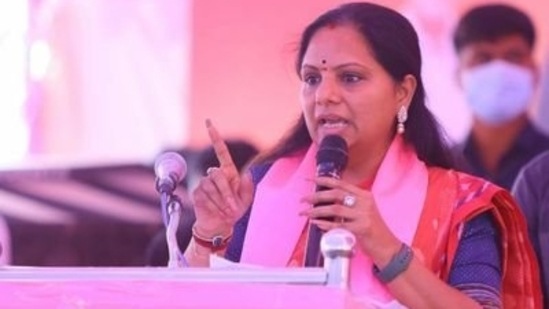 TRS leader K Kavita. source: Twitter/@RaoKavitha