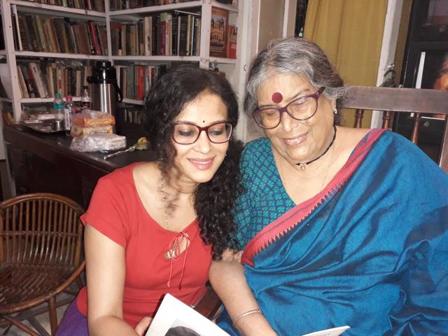 Nandana and her mother Nabaneeta Dev Sen (Mala Mukerjee) Nandana and her mother Nabaneeta Dev Sen (Mala Mukerjee)
