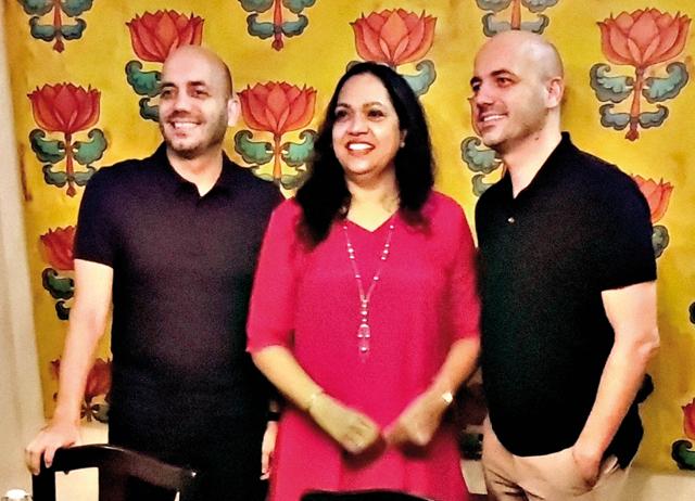 The Suhrings with Chef Vishal Shetty of the Bengaluru Oota Company The Suhrings with Chef Vishal Shetty of the Bengaluru Oota Company