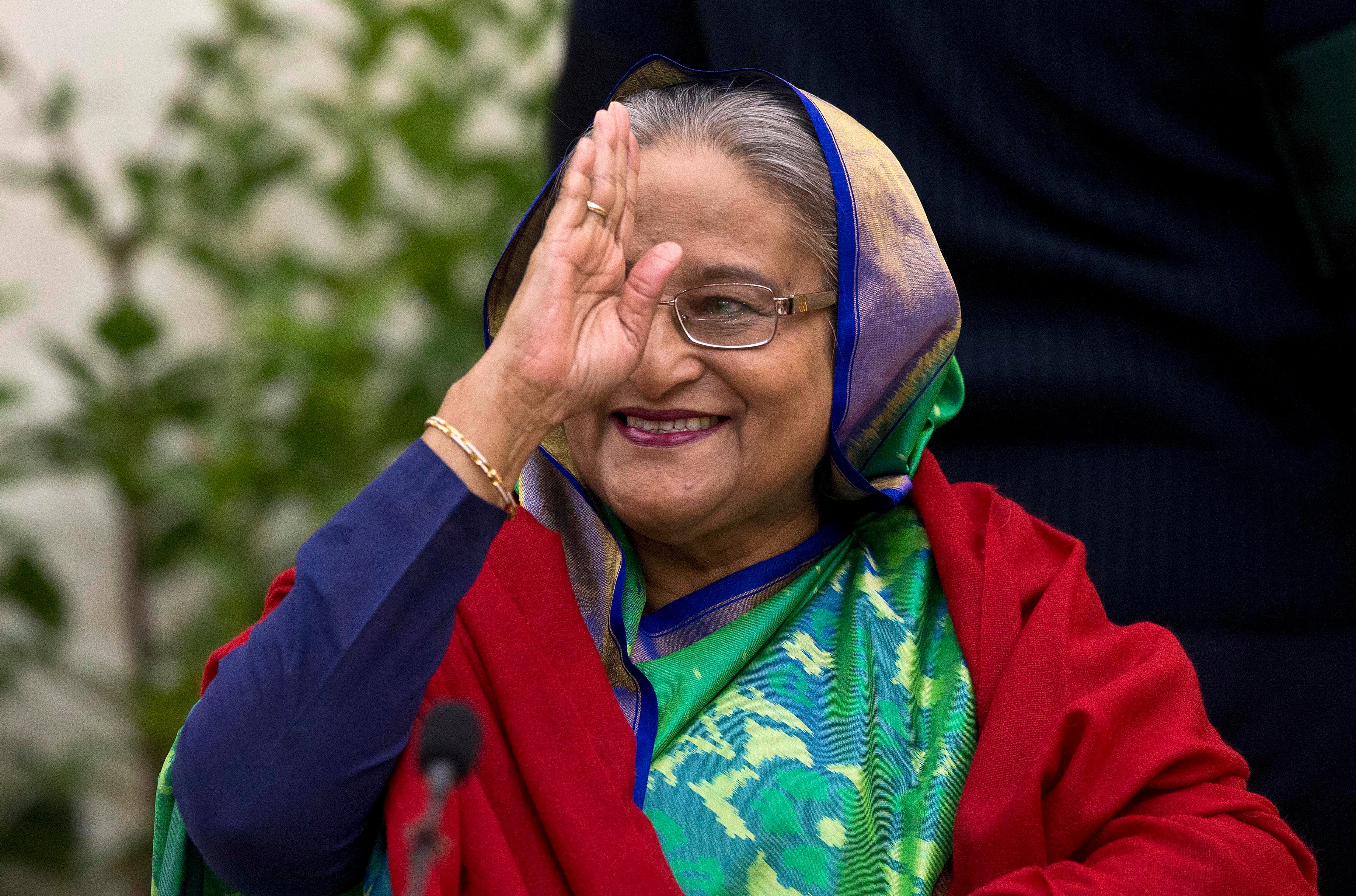 File photo of Bangladeshi Prime Minister Sheikh Hasina. (AP) File photo of Bangladeshi Prime Minister Sheikh Hasina. (AP)