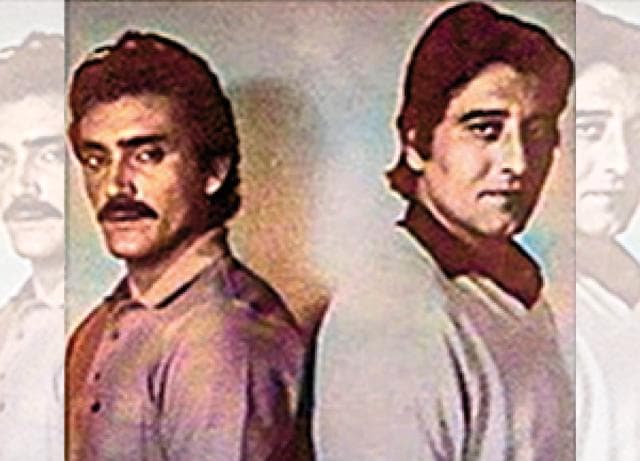 With Vinod Khanna in Raj Khosla’s Parda which was later shelved