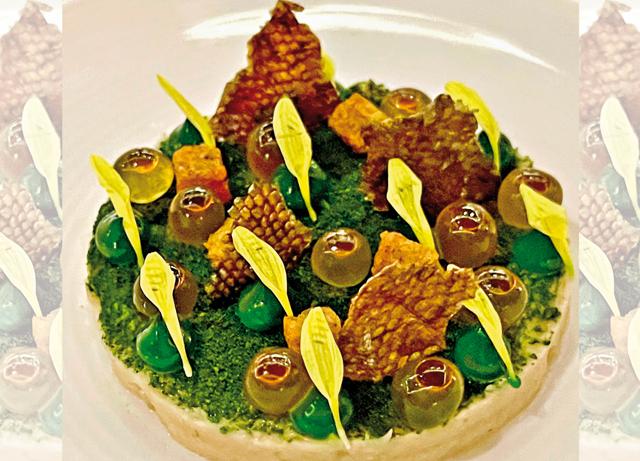 The trout by the Suhring twins, who cooked two immensely successful dinners at the Ritz-Carlton The trout by the Suhring twins, who cooked two immensely successful dinners at the Ritz-Carlton