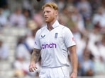 England's Ben Stokes ahead of bowling&nbsp;