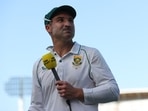 South Africa's Dean Elgar gives an interview after play on day 3 of the first Test match between England and South Africa at the Lord's(AFP) South Africa's Dean Elgar gives an interview after play on day 3 of the first Test match between England and South Africa at the Lord's(AFP)