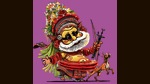 Muthappan, the kind and jolly patron deity of north Kerala villages. “He is our equivalent of Santa Claus. Similar in appearance, he listens to the woes of every village and solves their problems. More children should know about him,” says Deepak Sivarajan. Muthappan, the kind and jolly patron deity of north Kerala villages. “He is our equivalent of Santa Claus. Similar in appearance, he listens to the woes of every village and solves their problems. More children should know about him,” says Deepak Sivarajan.